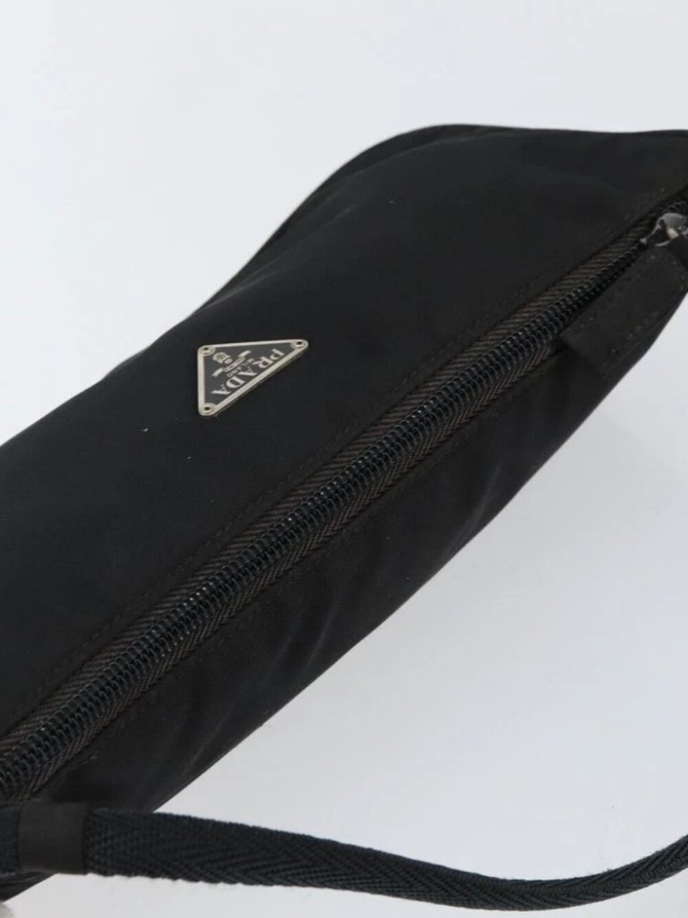PRADA Accessory Pouch Nylon Black Silver Auth - Picture 8 of 15